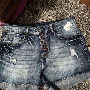 Ladies Classic Blue Jean shorts